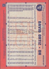 2026 TOPPS MLB – David Ortiz – 1991 35th Anniv Insert #T91-15 Red Sox
