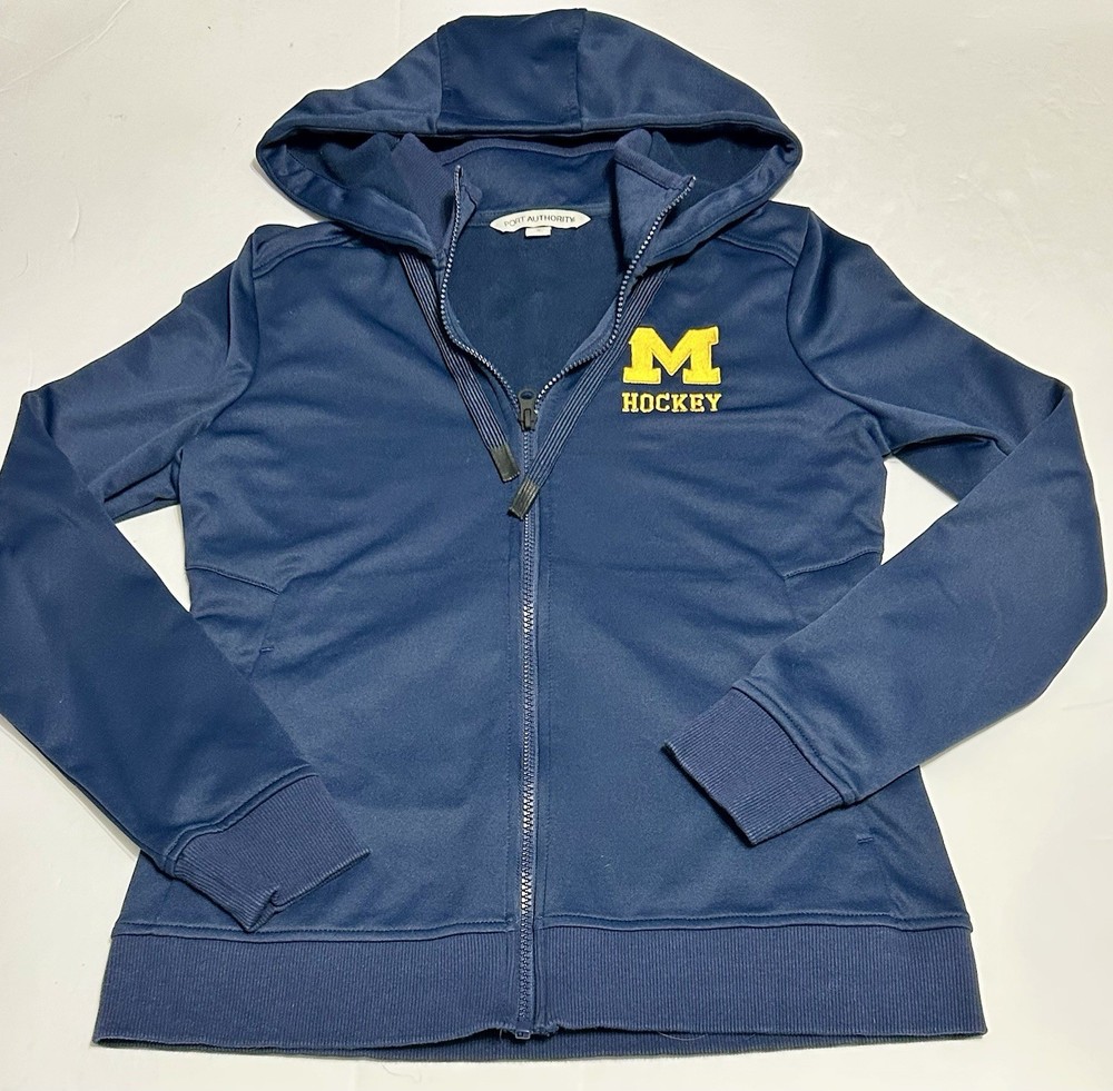 Port Authority University Michigan Wolverines Women&rsquo;s Full-Zip Hooded Jacket Sm