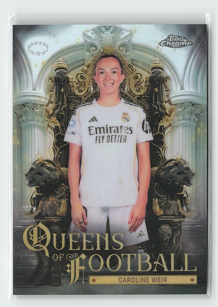 2025-26 Topps Chrome UEFA Women&rsquo;s #QF-4 Caroline Weir Queens Of Football