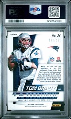 2014 Tom Brady Panini Prizm Red Power Squares PSA 8 #36 121/125 SP Prizms RARE