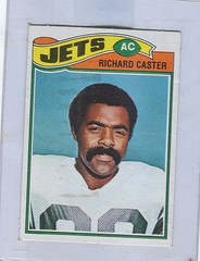 1977 Topps Mexican # 512 RICHARD CASTER Jets Jackosn State stf