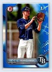 2022 Bowman Draft Ryan Cermak #BD-81 Rays 1st Bowman RC Blue Border /150 1st