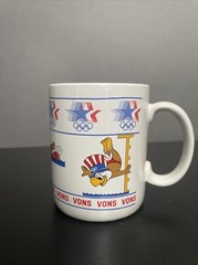 Vons Papel 1984 Los Angeles Olympics Swimming Sam the Eagle Ceramic Mug/Cup