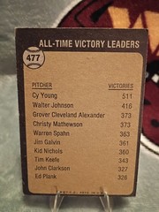 1973 Topps – All-Time Leaders Cy Young #477