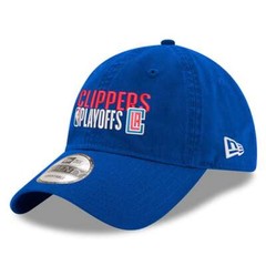 Los Angeles Clippers New Era NBA 2024 Playoffs Throw Back Logo Hat Cap Blue
