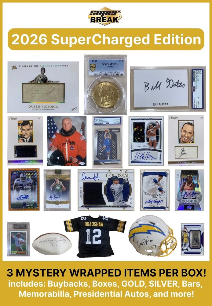 Super Break Supercharged Series 1 Edition 3 Mystery ITEMS PER BOX