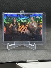CM Punk AJ Lee 2026 WWE Topps Chrome Family Tree Refractor Insert SP #FAM-AC