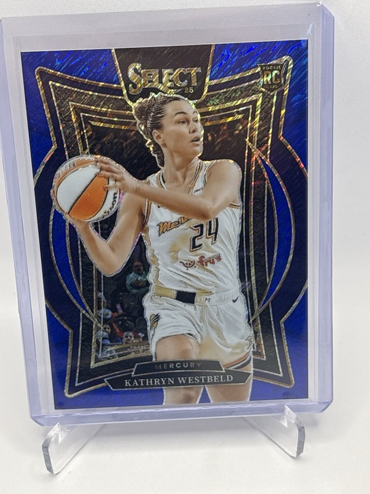 2025 Panini Select FOTL Blue Shimmer Kathryn Westbeld 1/7 First On Print