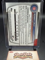 2025 Bowman Chrome Ronny Cruz 1st Gold Refractor 14/50 Chicago Cubs BCP-213