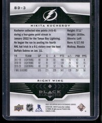 2021-22 Upper Deck #BD-3 Nikita Kucherov 2005-06 Black Diamond Retro