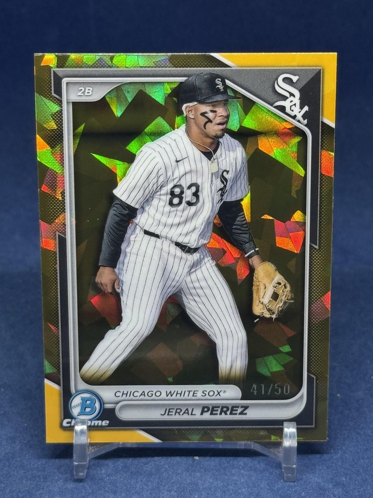Jeral Perez 2024 Bowman Draft #BDC-154 #/50 Chrome Gold Refractor