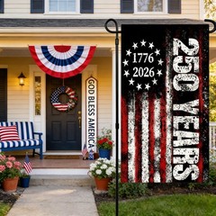 250th Anniversary USA Garden Flag 1776-2026 We the People 12×18 inches, D
