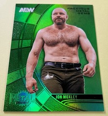 Jon Moxley 2025 Skybox AEW Metal Universe PRECIOUS METAL GEMS PMG GREEN #40 /10