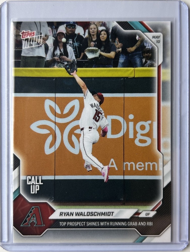 Ryan Waldschmidt 2026 MLB Topps Now #190 Arizona Diamondbacks Call Up PR: 1096