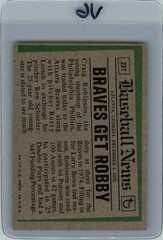 1974 Topps Traded #23T Craig Robinson – VG
