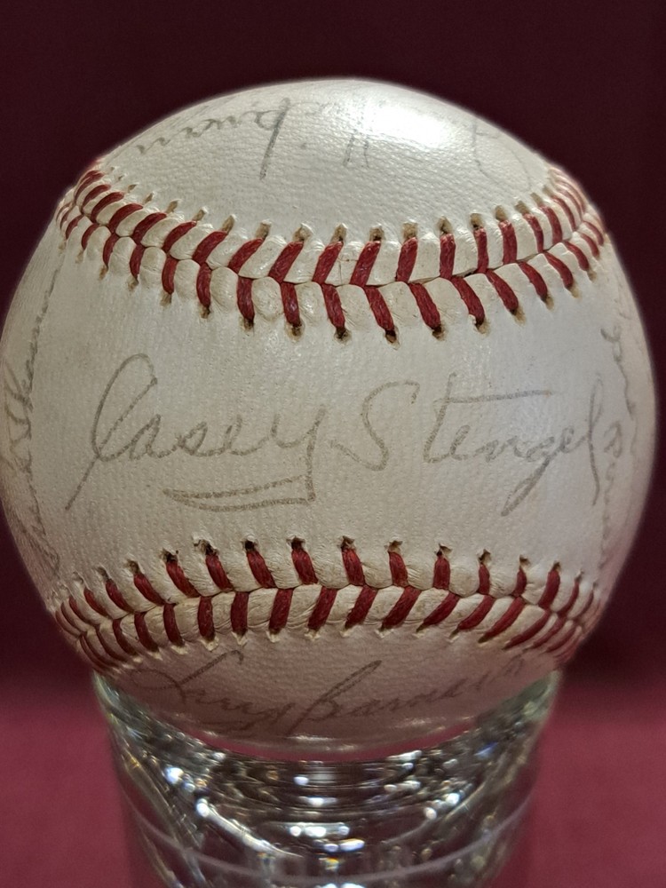 1963 New York Mets Official Baseball Team Signed Stengel Snider Hickman Hunt