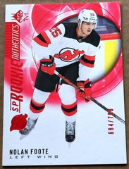 2020-21 SP Rookie Authentics Red 684/799 Nolan Foote #126 Rookie RC