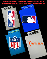 (32) STANDARD NHL Team Sports Card Dividers Hockey Trading MADE IN USA PLASTIC