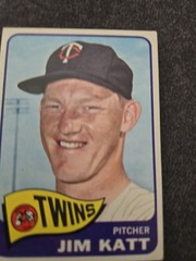 1965 Topps – Jim Kaat #62 Name Misspelled as Katt