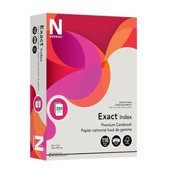 Wausau Exact Index Cardstock 110 Lb 8.5 X 11 Inch Pastel Gray 250 Sheets 48598