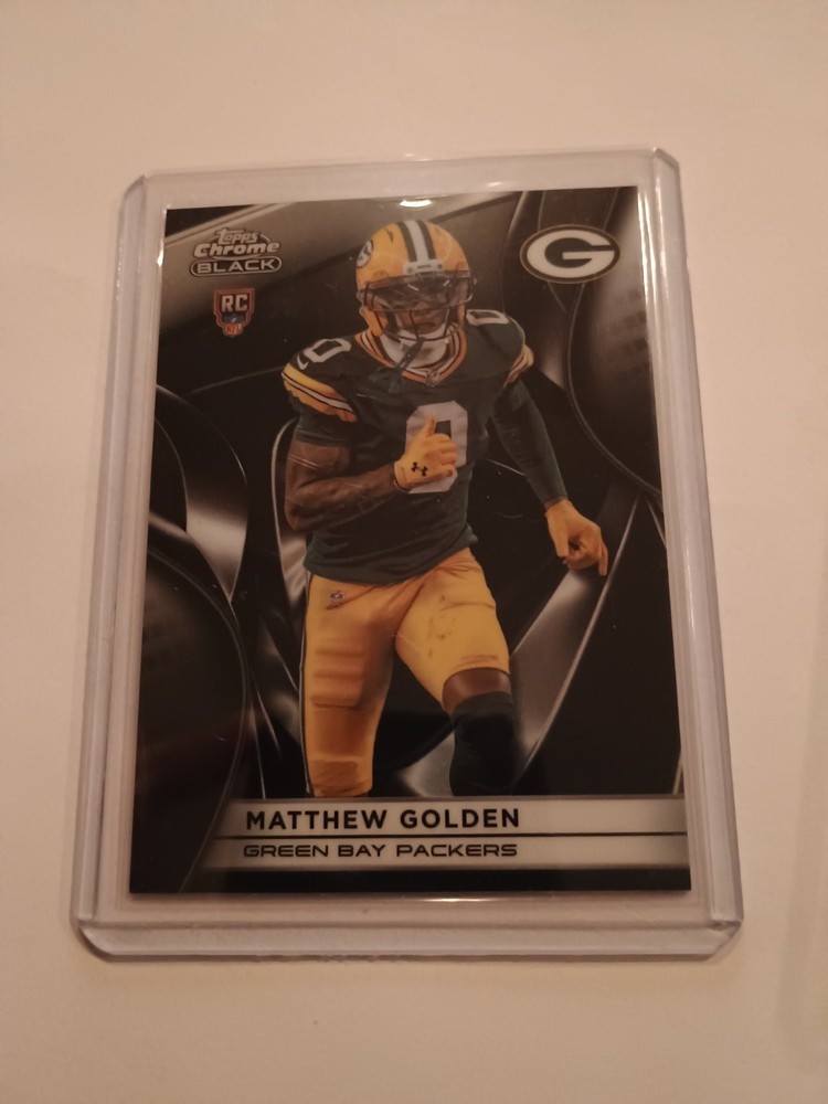 2025 Topps Chrome Black Matthew Golden #117 RC Rookie Green Bay Packers