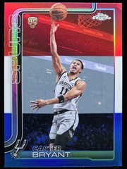 2025-26 Topps Chrome Update NBA Carter Bryant Rookie Red White Blue #164