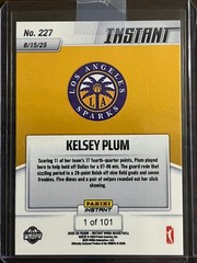 2025 Panini Instant WNBA #227 Kelsey Plum Los Angeles Sparks