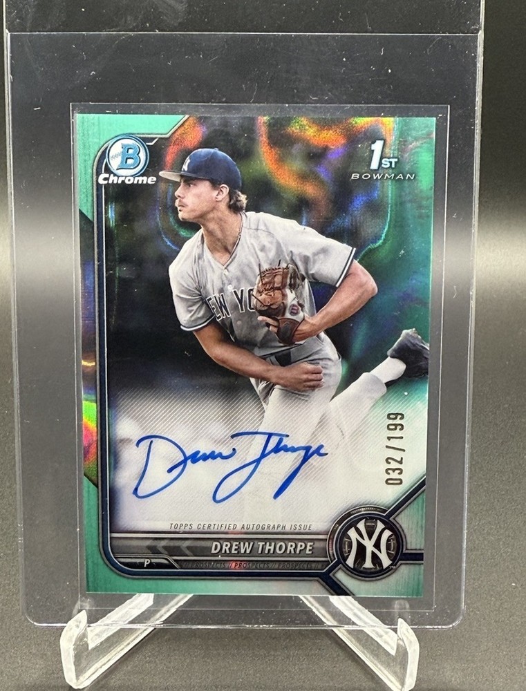 2022 Bowman Chrome Drew Thorpe 1st Rookie Auto Lava /199 #CDA-DT