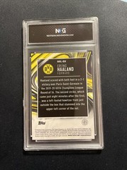 Erling Haaland 2021 Topps Chrome Golazo Refractor GOL-EH Graded NXG 10 Gem Mint