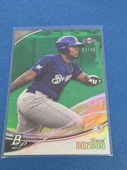 2016 Bowman Platinum Green /99 #TP-DDE David Denson Brewers BASEBALL Card 9L