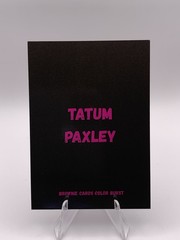 Tatum Paxley CUSTOM WWE Card ACEO Black Color Burst Design