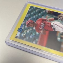2020 Bowman Heritage Bayron Lora CHROME YELLOW REFRACTOR SP – #&rsquo;d 49/75 (CL5)