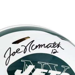 Joe Namath Signed Double Signature New York Jets Throwback 65-77 Authentic Speed