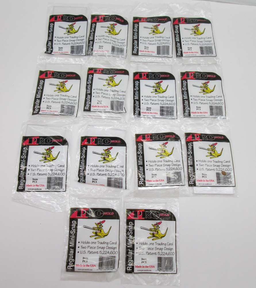 (14) Pro-Mold Regular UV Mini-Snap Card Holder PC1 Original Fits Storage Boxes