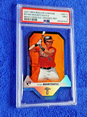 2021 Ben’s Diamond Die-Cuts Orange Refractor /25 Ryan Mountcastle Rookie #BD15