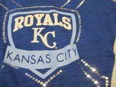 SOFT AS A GRAPE KANSAS CITY ROYALS T-SHIRT, WOMEN SIZE M