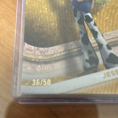 2025 Topps Chrome Disney Jessie Gold Mini Diamond Refractor /50 SP Toy Story #94