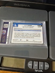 2025 Topps Chrome Sapphire Rookie Auto Dalton Rushing Gold /50 Psa 9