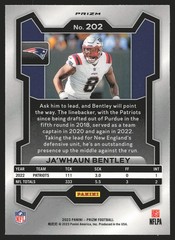 2023 Panini Prizm #202 Ja&rsquo;whaun Bentley Neon Green Pulsar