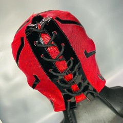 Sombra Semi Professional Wrestling Lucha Libre Mask Mascara Luchador Red & Black