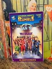 VINTAGE WWF ROYAL RUMBLE 1991 ORIGINAL POSTER WWE AWA NWA WCW NWO HASBRO RETRO