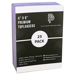 4×6 Toploaders for Photos Postcards Premium Plastic Hard Rigid Holders Sleeves