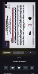 2025-26 Topps Collect Digital Card-Jose Alvarado #144 /50 Legendary Gold Wave