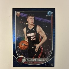 2025-26 Bowman Chrome Kasparas Jakucionis Rookie Blue reptilian /150 #BCV-20