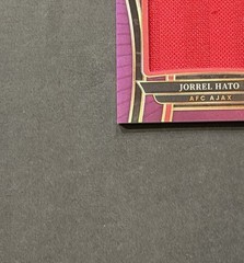 2023-24 Panini Select FIFA #JS-JH Jorrel Hato Jumbo Swatches Purple Prizm /49 RC