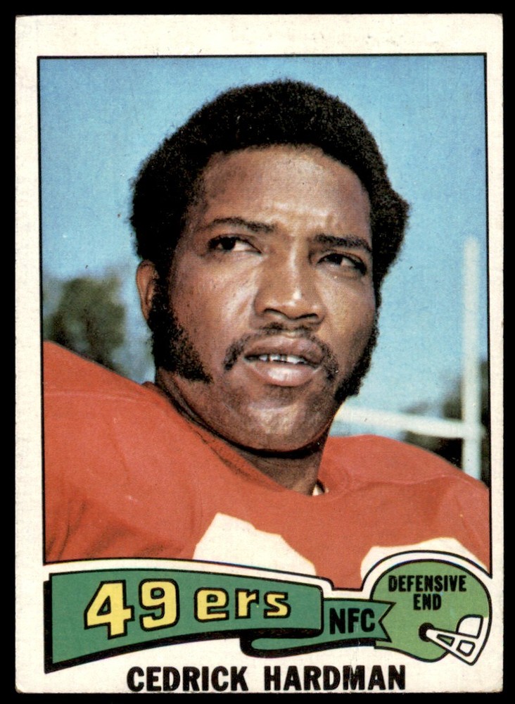 1975 Topps Cedrick Hardman San Francisco 49ers #511 EX (Slight Miscut)