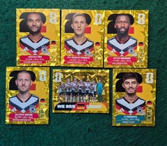 2026 Panini FIFA World Cup Stickers Group E-F GOLD CRUMPLE STICKERS