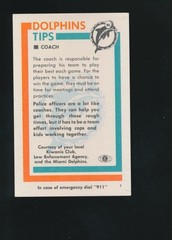 DON SHULA KIWANIS CLUB LAW ENFORCEMENT AGENCY MIAMI DOLPHINS HEAD COACH #1