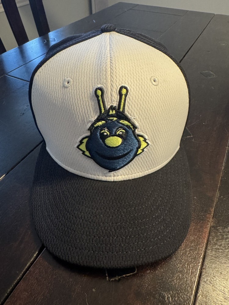 New Era 5950 MiLB Columbia Fireflies Mascot On-Field BP Hat Size 7 3/8