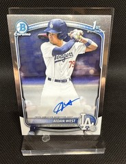 2025 Bowman Draft Chrome Aidan West LA Dodgers #CPA-AWE 1st Bowman Auto 1ST RC
